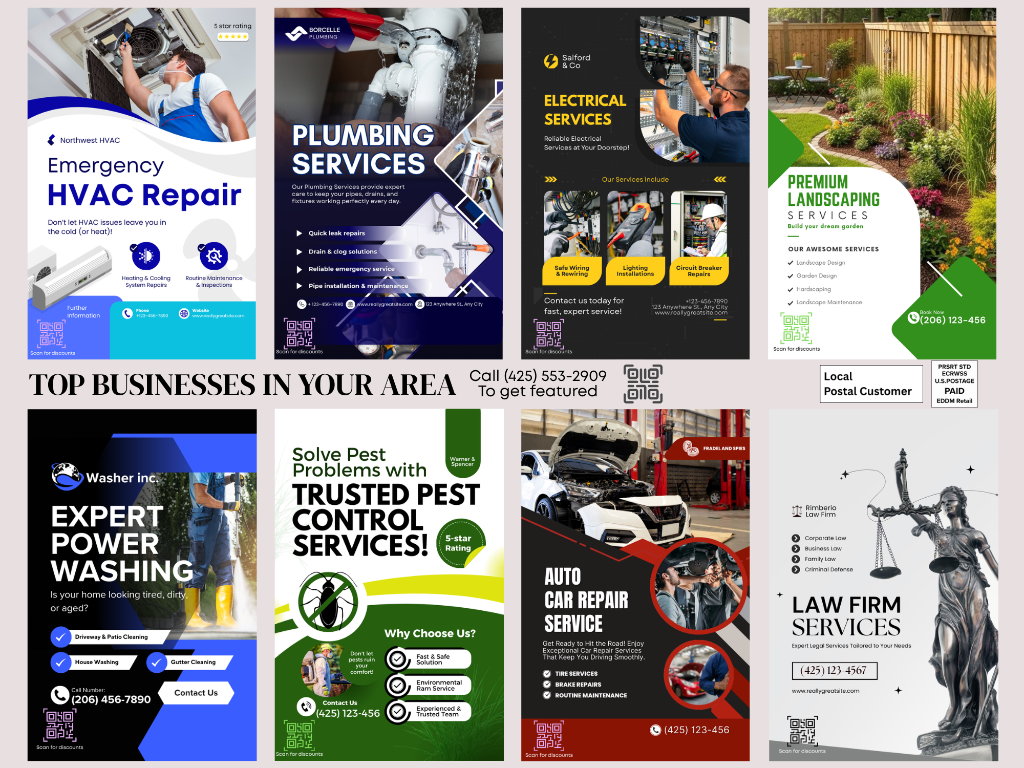 Wenatchee 9x12 Postcard Layout Example